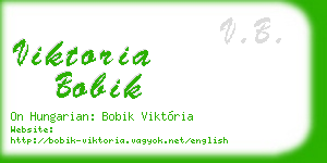 viktoria bobik business card